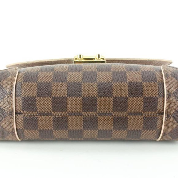 Caissa Chain Damier Ebene Pink Ballerine Crossbody Bag - Picture 11 of 11